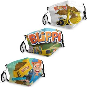 img 4 attached to 🎭 Blippi Face Mask: Breathable Comfort Loops for Cycling and Camping Trips