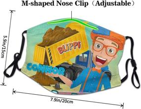 img 2 attached to 🎭 Blippi Face Mask: Breathable Comfort Loops for Cycling and Camping Trips