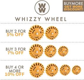 img 1 attached to 🚗 Whizzy Wheel Car Decal & Sticker Remover Tool - Rapid Eraser Wheel Kit with Drill Adapter for Pinstripe, Adhesive, & Vinyl Decals