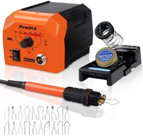 img 4 attached to 🔥 Enhance your creativity with the Preciva Wood Burning Pyrography Tool Kit - 40W Station, Transformer, 20PCS Tips, Adjustable Temperature 482-1382℉