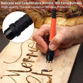 img 1 attached to 🔥 Enhance your creativity with the Preciva Wood Burning Pyrography Tool Kit - 40W Station, Transformer, 20PCS Tips, Adjustable Temperature 482-1382℉