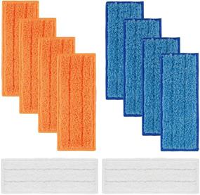 img 4 attached to Efficient Cleaning with MXZONE Replacement Mopping Pads for iRobot Braava Jet 240 241 - Wet, Damp, Dry Sweeping Pads - Washable 10 Pack