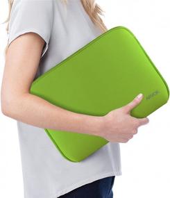 img 3 attached to 💻 Acer/Asus/Dell/Lenovo Laptop Sleeve - Arvok 11-12 Inch Multi-Color & Size Choices, Water-Resistant Neoprene Case for Notebook Computer, Tablet Briefcase Carrying Bag/Pouch with Bamboo Green Skin Cover