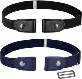 img 4 attached to 💃 Buckle-less Women's Elastic Stretch Belts - Essential Accessories for Fashion-loving Women