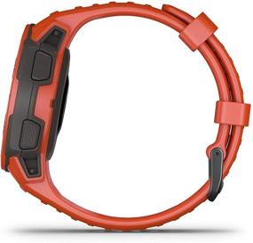 img 2 attached to Обновленные часы Garmin Instinct Red для активного отдыха: расширенная GPS, ГЛОНАСС, Галилео, контроль сердечного ритма, 3-осевой компас.