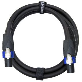 img 1 attached to Professional 6-ft GLS Audio Speaker Cable - High-Quality 12AWG Patch Cords with Neutrik NL4FX - Black, 12 Gauge Wire - Single Speakon to Speakon Cord