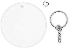 img 1 attached to Clear Blank Acrylic Keychain Projects Beading & Jewelry Making and Charms