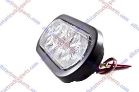 img 2 attached to [ALL STAR TRUCK PARTS] Oval Sealed 10 LED White/Clear Turn Backup Reverse Kit With Light