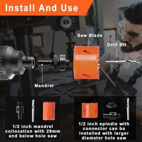 img 2 attached to 🔧 High-Speed Drilling Set: Bi-Metal XDOVET 19 Piece