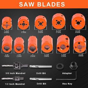 img 3 attached to 🔧 High-Speed Drilling Set: Bi-Metal XDOVET 19 Piece