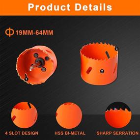 img 1 attached to 🔧 High-Speed Drilling Set: Bi-Metal XDOVET 19 Piece