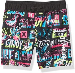 img 3 attached to Hurley Boys Trunks Multi Print: Trendy Boys' Clothing with Multiple Prints
