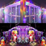 🎄 ibaycon led icicle lights: 400 led 39.4ft 8 modes for stunning holiday decorations логотип