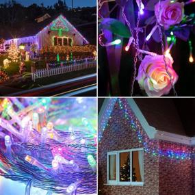 img 2 attached to 🎄 iBaycon LED Icicle Lights: 400 LED 39.4Ft 8 Modes for Stunning Holiday Decorations