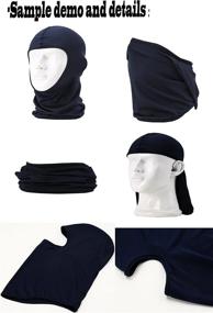 img 1 attached to GAMWAY Skullies Beanies: Ultimate Protection for Outdoor Sports & Cycling - Ski Mask Balaclava Hood