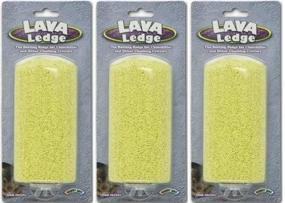 img 1 attached to 🏔️ Enhance Your Small Pet's Habitat with Kaytee Lava Ledge: Set of 3 Durable Ledges