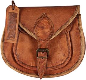 img 3 attached to Hell blues Handmade Leather Crossbody Small Bag for Women - Crossover Purses Over the Shoulder