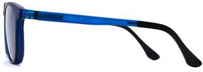 img 2 attached to 👓 Unisex Progressive Reading Glasses with Blue Light Blocking Lenses - Complete with Magnetically Attached Sunglasses Clip On (Naples)