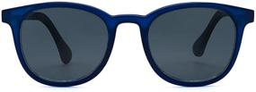 img 3 attached to 👓 Unisex Progressive Reading Glasses with Blue Light Blocking Lenses - Complete with Magnetically Attached Sunglasses Clip On (Naples)