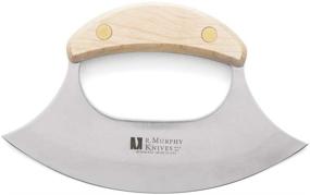 img 3 attached to Острый нож R Murphy Professional Ulu для измельчения, нарезки и резки - коммерческого класса с защитой лезвия