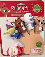 charming rudolph red nosed reindeer finger puppets for endless fun! logo
