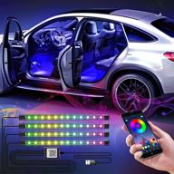 ✨ willed interior car lights, multi-diy color led strip light kits with bluetooth app control, 5v usb port and music sync, led car interior lights with sound activation function logo