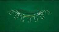 🎰 gse 36"x72" casino tabletop felt layout mat for blackjack, craps, roulette, texas hold'em, and baccarat games - sports expert логотип