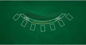 img 3 attached to 🎰 GSE 36"x72" Casino Tabletop Felt Layout Mat for Blackjack, Craps, Roulette, Texas Hold'em, and Baccarat Games - Sports Expert