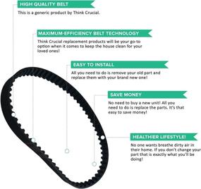 img 2 attached to High-Quality Crucial Vacuum Replacements: Kenmore CB-1 Geared Belts for Canister & Central Vacuums (2 Pack), Part # 20-5285 & 742024 Compatible