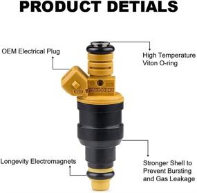 img 3 attached to 🔧 Топливный инжектор JDMON, совместимый с Ford F150, E150, E250, E350, Mustang, Lincoln и Mercury 4.6L, 5.0L, 5.4L, 5.8L - запасные части 0280150943, 0280150956, 0280150718