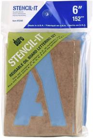 img 1 attached to 🎨 Duro Stencil-It Oilboard Lettering Sets - Reusable, 6 in. x 3 7/8 in.