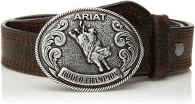 img 1 attached to 👦 Shop the Ariat Boy's Rodeo Champion Belt for Little Kids and Big Kids Today!