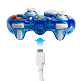 img 1 attached to 🎮 Enhance your Xbox 360 Gaming Experience with the PDP Rock Candy Wired Controller in Blueberry Boom