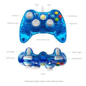 img 2 attached to 🎮 Enhance your Xbox 360 Gaming Experience with the PDP Rock Candy Wired Controller in Blueberry Boom