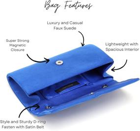 img 1 attached to Ava&amp;Lina Clutch Purse: Stylish Large Envelope Evening Handbag for Women