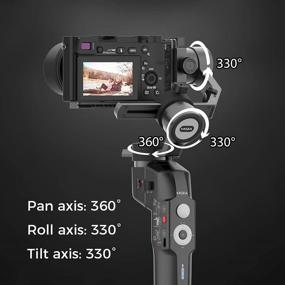 img 2 attached to 📸 MOZA Mini P Foldable 3-Axis Camera Gimbal, Stabilizer for Mirrorless Cameras, Action Cameras, Smartphones | Compatible with Sony, Gopro 8/7/6/5, DJI Osmo | Up to 20h Runtime