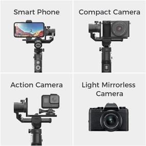 img 1 attached to 📸 MOZA Mini P Foldable 3-Axis Camera Gimbal, Stabilizer for Mirrorless Cameras, Action Cameras, Smartphones | Compatible with Sony, Gopro 8/7/6/5, DJI Osmo | Up to 20h Runtime