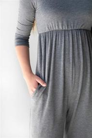 img 2 attached to 👧 POPINJAY Girls Romper Jumper: Stylish Long Pants Jumpsuit with Convenient Side Pockets