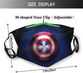 img 3 attached to 🔥 Outdoor Mask for Adults - Dead-Pool, 5-Layer Activated Carbon Filters, Bandana Design, Protective for Men and Women