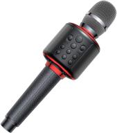 🎤 goodaaa wireless bluetooth karaoke microphone - portable 4-in-1 handheld karaoke mics speaker machine with dual singing for kids and adults - perfect for home parties and birthdays logo