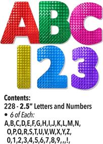 img 3 attached to 🎨 ArtSkills 2.5&#34; Poster Letters and Numbers Set, A-Z and 0-9, Assorted Holographic Colors, Pack of 228 (PA-1444)