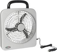 🌀 roadpro rp8000 10" indoor/outdoor dual power fan, silver: ultimate cooling solution for any space logo