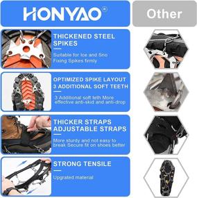 img 3 attached to Кошки HONYAO из нержавеющей стали для альпинизма