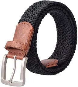 img 2 attached to 🌈 Stylish Elastic Braided Leather Stretch Colors CP002 – Trendy and Comfortable!