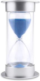 img 4 attached to Hourglass Sand Timer - 5/10/15/30/45/60 minutes Sand Glass Timer for Various Occasions - Perfect Mantel, Office, Desk, or Shelf Decor - Ideal Christmas Birthday Gift - Fun Games, Classroom Timer, Kitchen Aid - (Blue, 5 min)