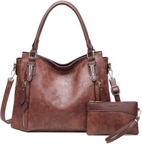 img 4 attached to Handbags Leather Fashion Shoulder Adjustable Women's Handbags & Wallets in Hobo Bags