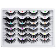 💄 yawamica 12 pairs false eyelashes: cat eye fluffy 3d faux mink lashes | choose from 12 styles for natural to dramatic looks | multipack of thick & realistic fake eye lashes logo