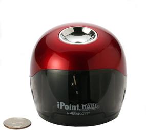 img 2 attached to Westcott iPoint Ball Батарейная точилка для карандашей: 🖍️ Красный/Черный (15570) - Эффективное заточка для точных письменных инструментов.