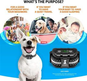 img 2 attached to 🐶 Rechargeable NO Shock Bark Collar for Small and Medium Dogs - Anti Barking Dog Collars with Beep and Vibration - The Smartest Effortless Correction with 2 Modes: Vibration and Strong Vibration Mode