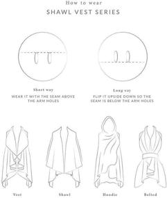 img 1 attached to EPretty Look Women Basic Draped Women's Accessories for Scarves & Wraps